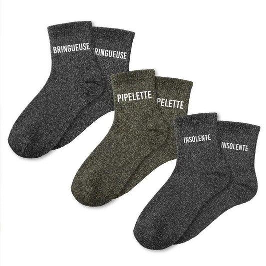 Box chaussettes paillettes MaisonPerla Collection