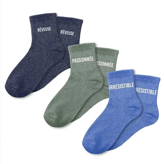 Box chaussettes paillettes Passionnée MaisonPerla Collection
