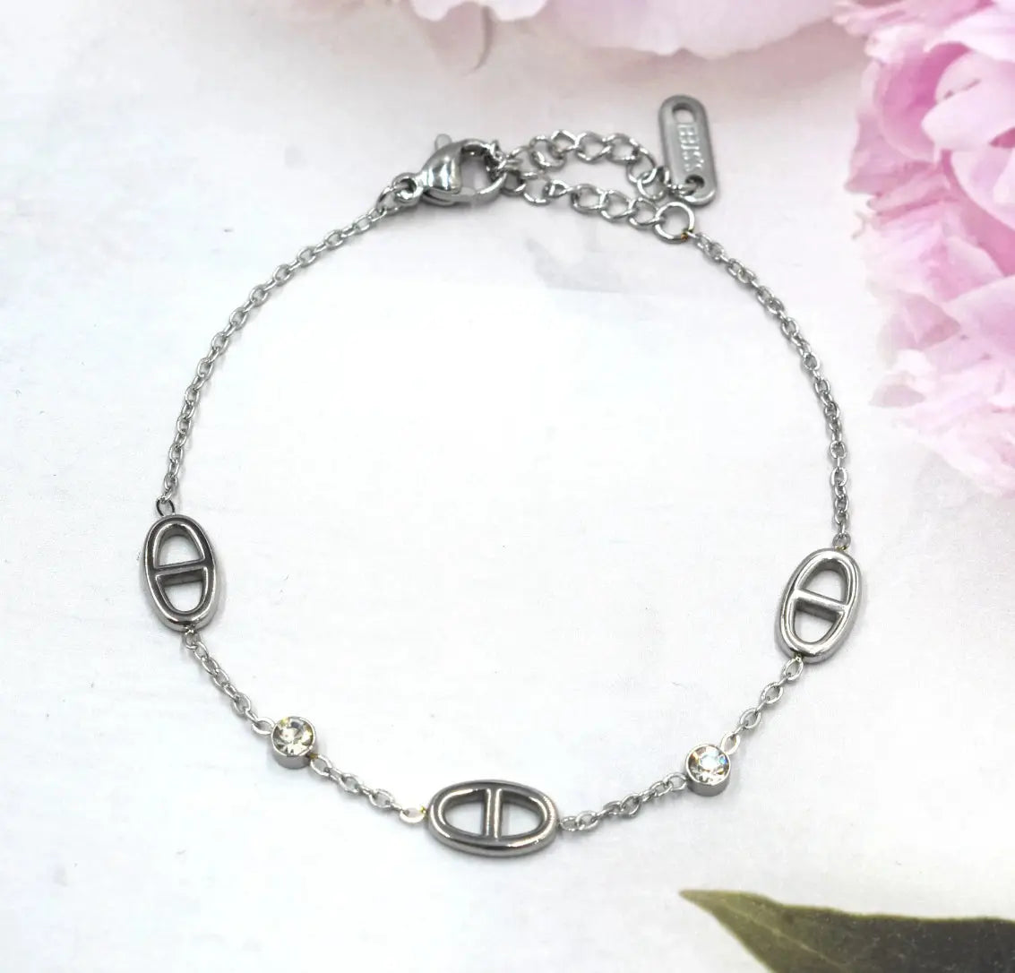 Bracelet Jade argent MaisonPerla Collection