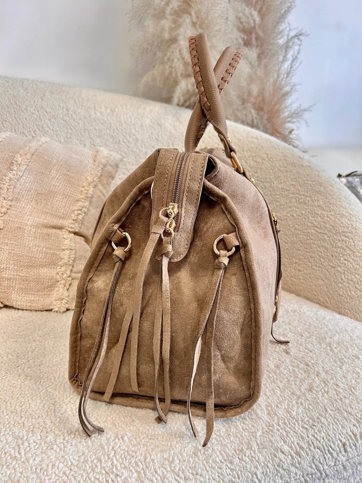 Elsa suédine beige XXL MaisonPerla Collection