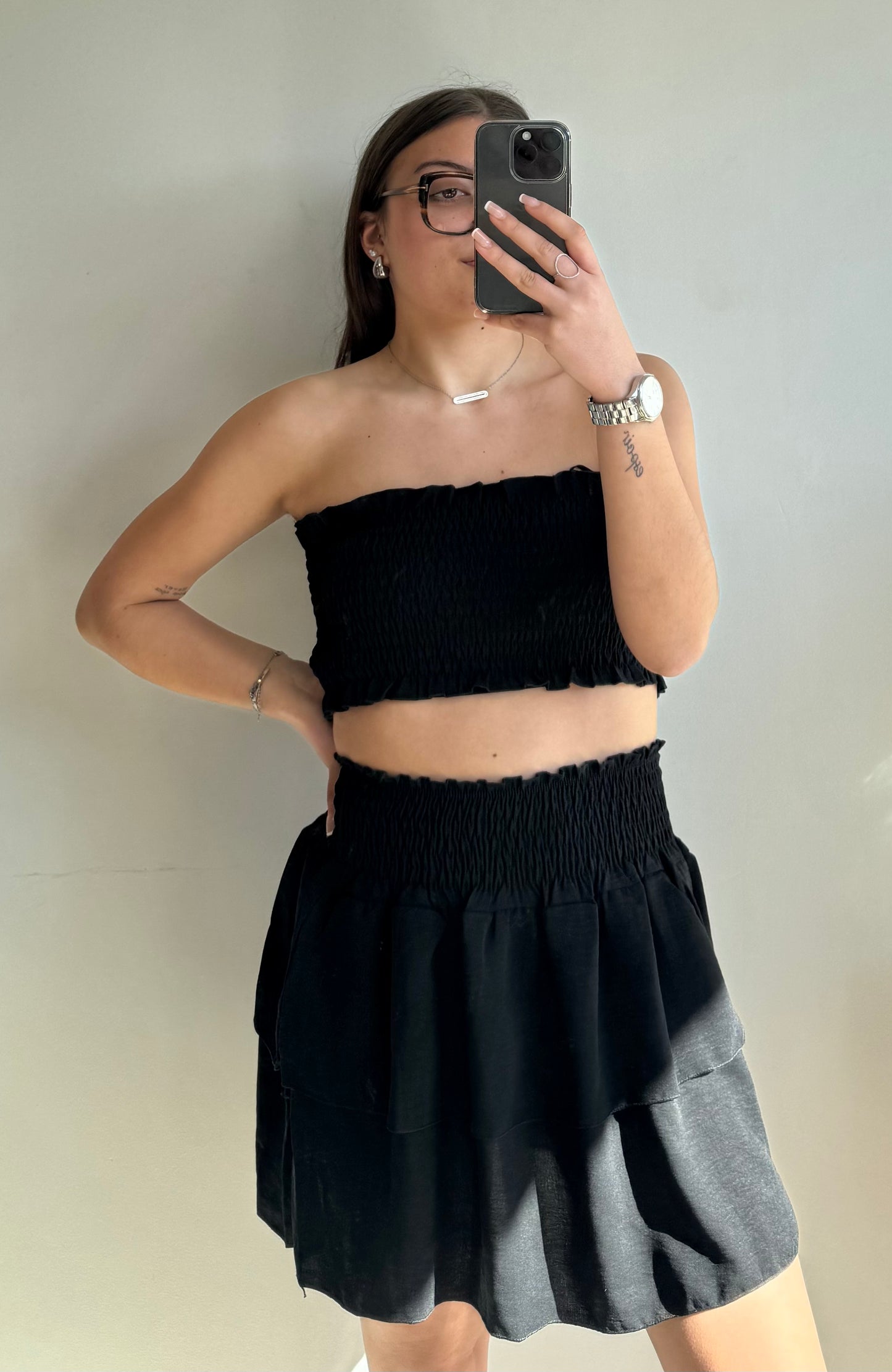 Ensemble Camille noir MaisonPerla Collection