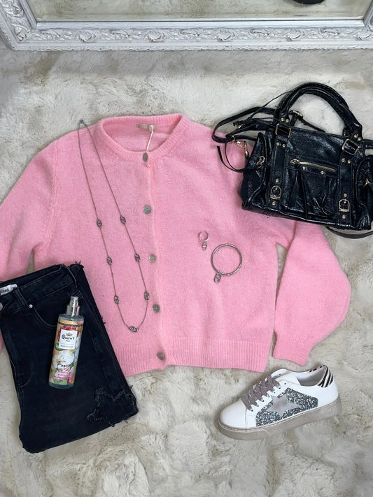 Gilet Ambre rose MaisonPerla Collection