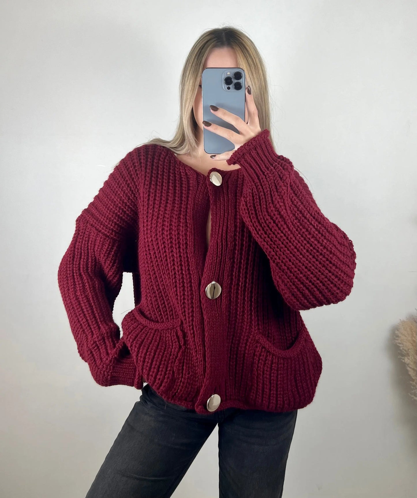 Gilet Mao Bordeaux MaisonPerla Collection