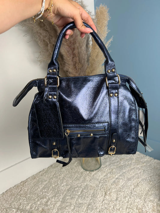 Grand sac Elsa bleu L MaisonPerla Collection