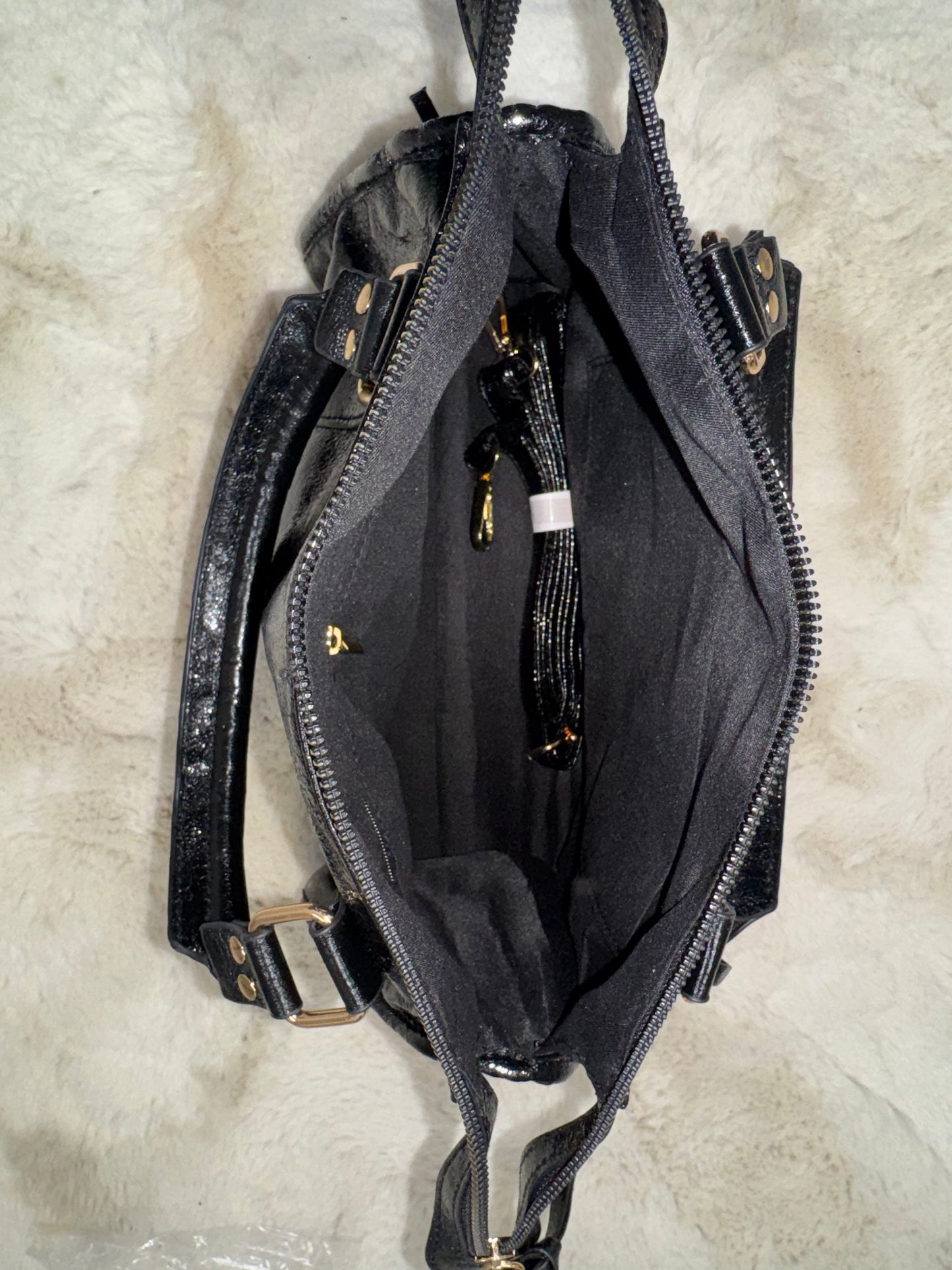 Grand sac Elsa noir L MaisonPerla Collection