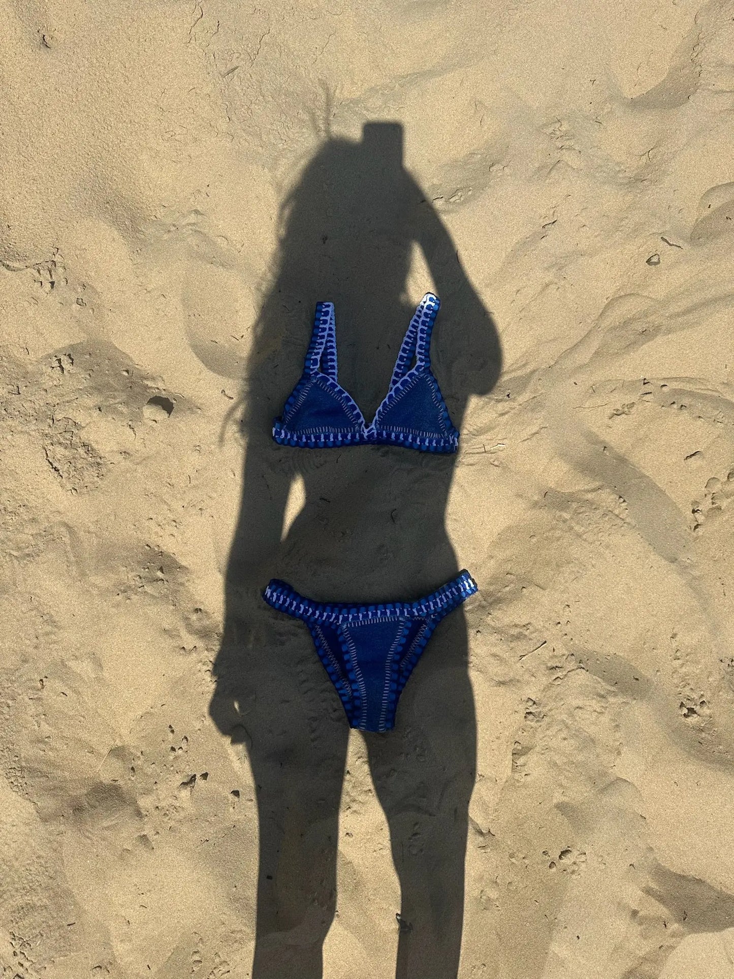Maillot Camélia Bleu - Bas MaisonPerla Collection