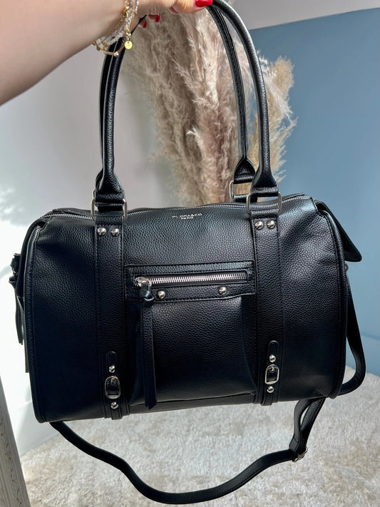 Maxi sac Elsa ancien noir mat XXL MaisonPerla Collection