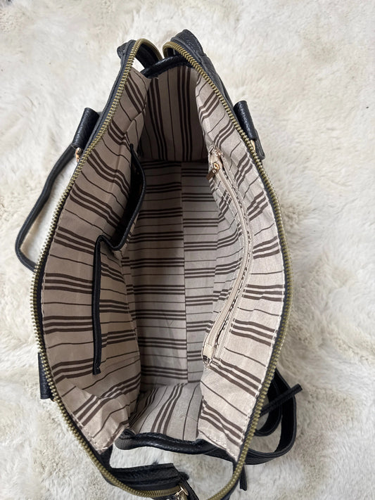 Maxi sac Elsa noir XL mat MaisonPerla Collection