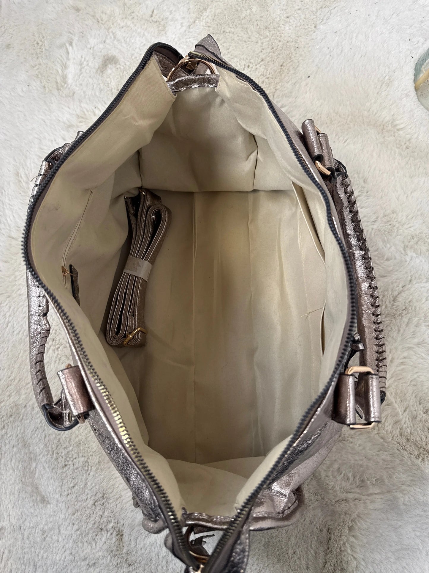 Maxi sac Elsa paillettes champagne XXL MaisonPerla Collection