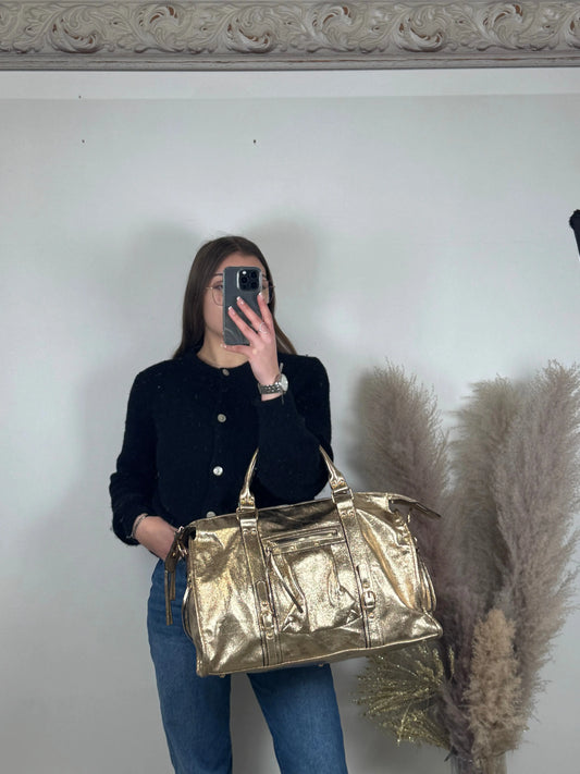 Maxi sac Elsa paillettes gold XXL MaisonPerla Collection