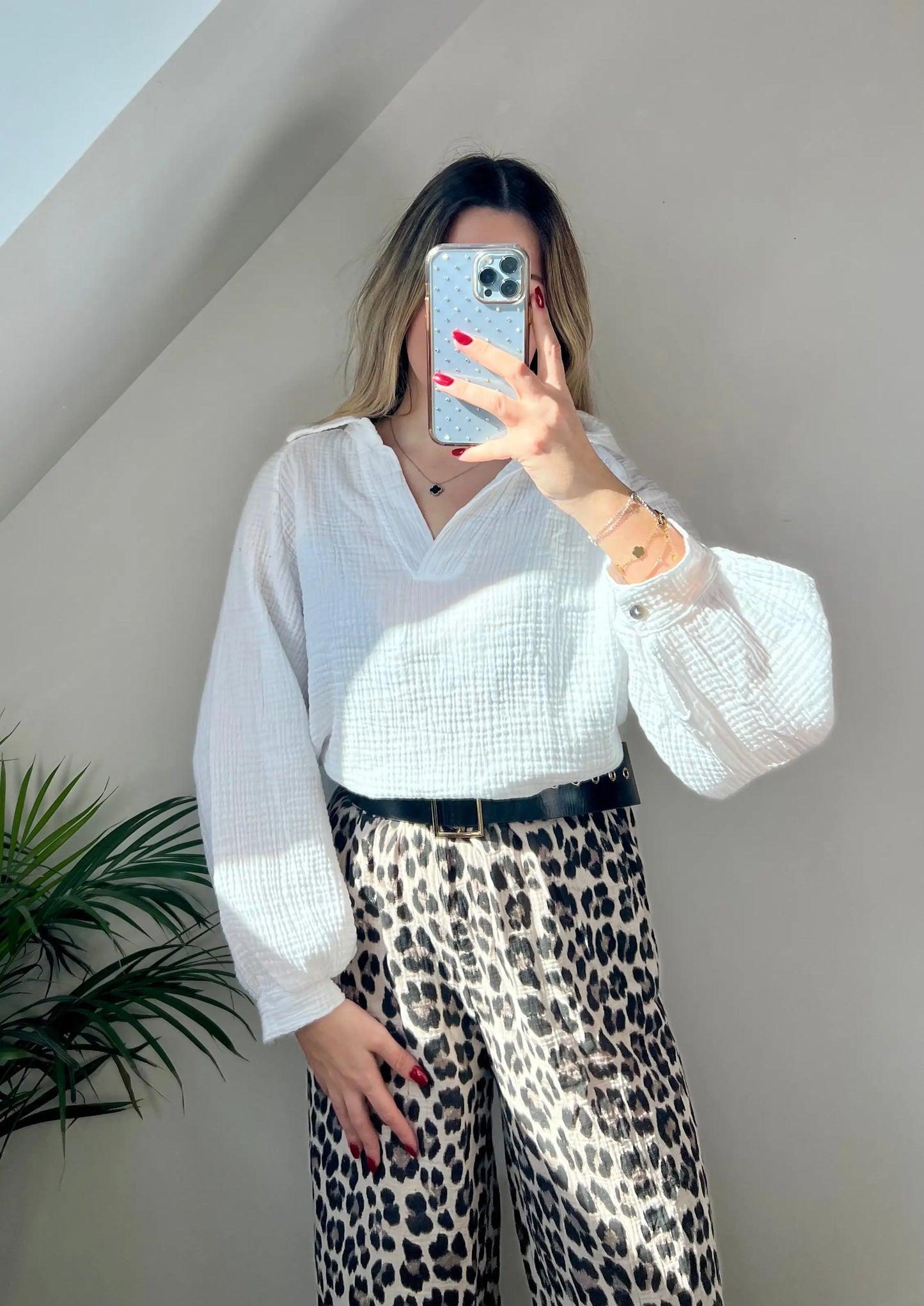 Pantalon Louise Léopard MaisonPerla Collection