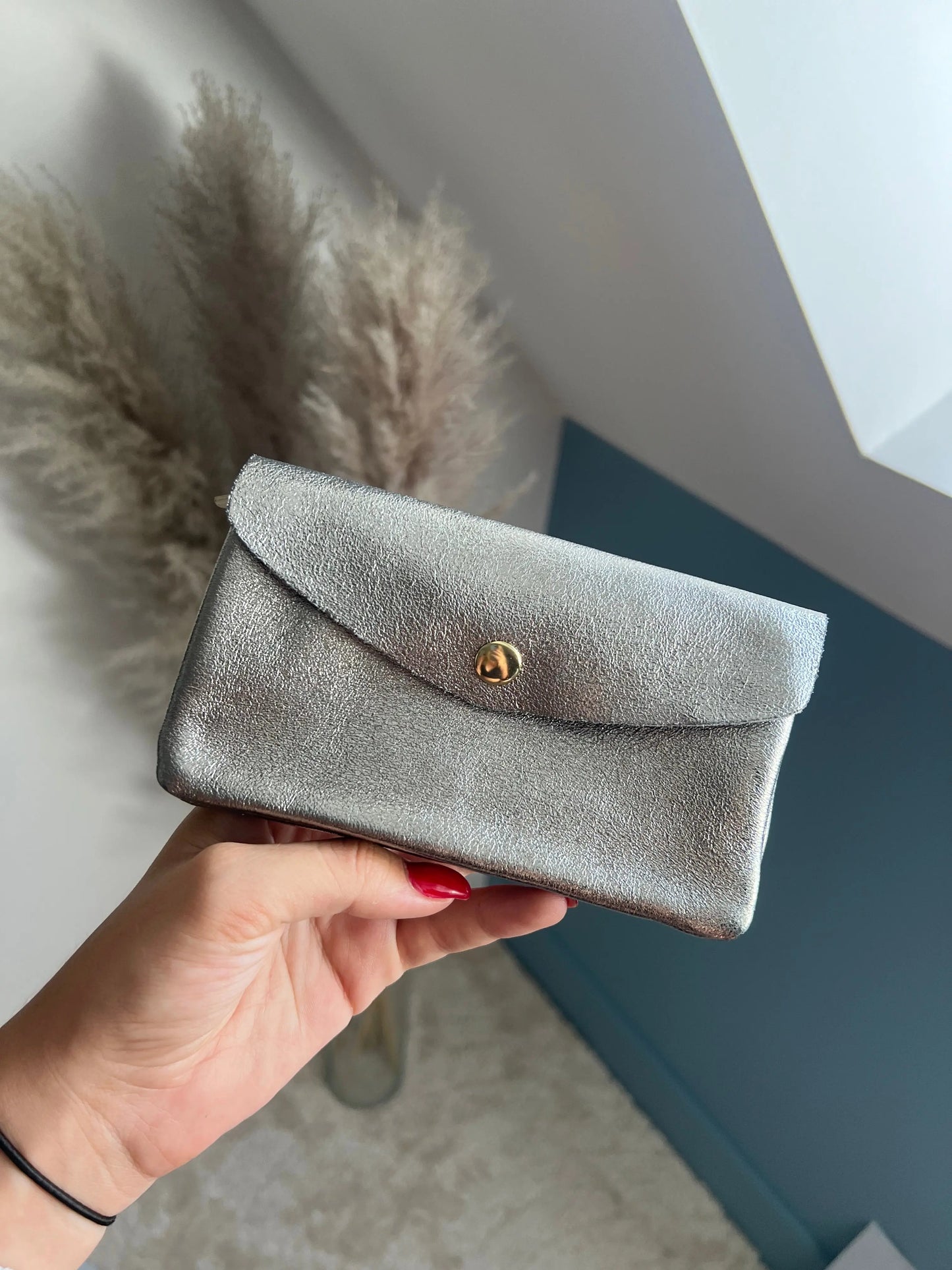 Porte monnaie Lou silver MaisonPerla Collection