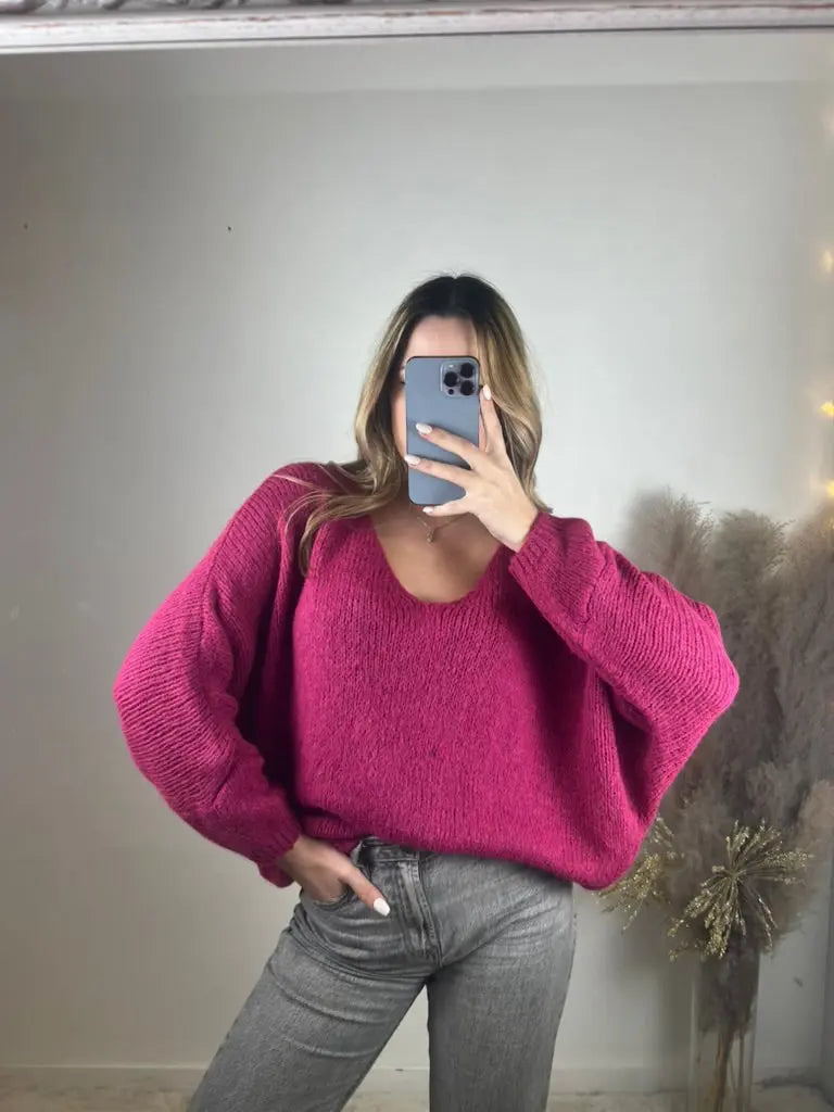 Pull Sarah Magenta MaisonPerla Collection