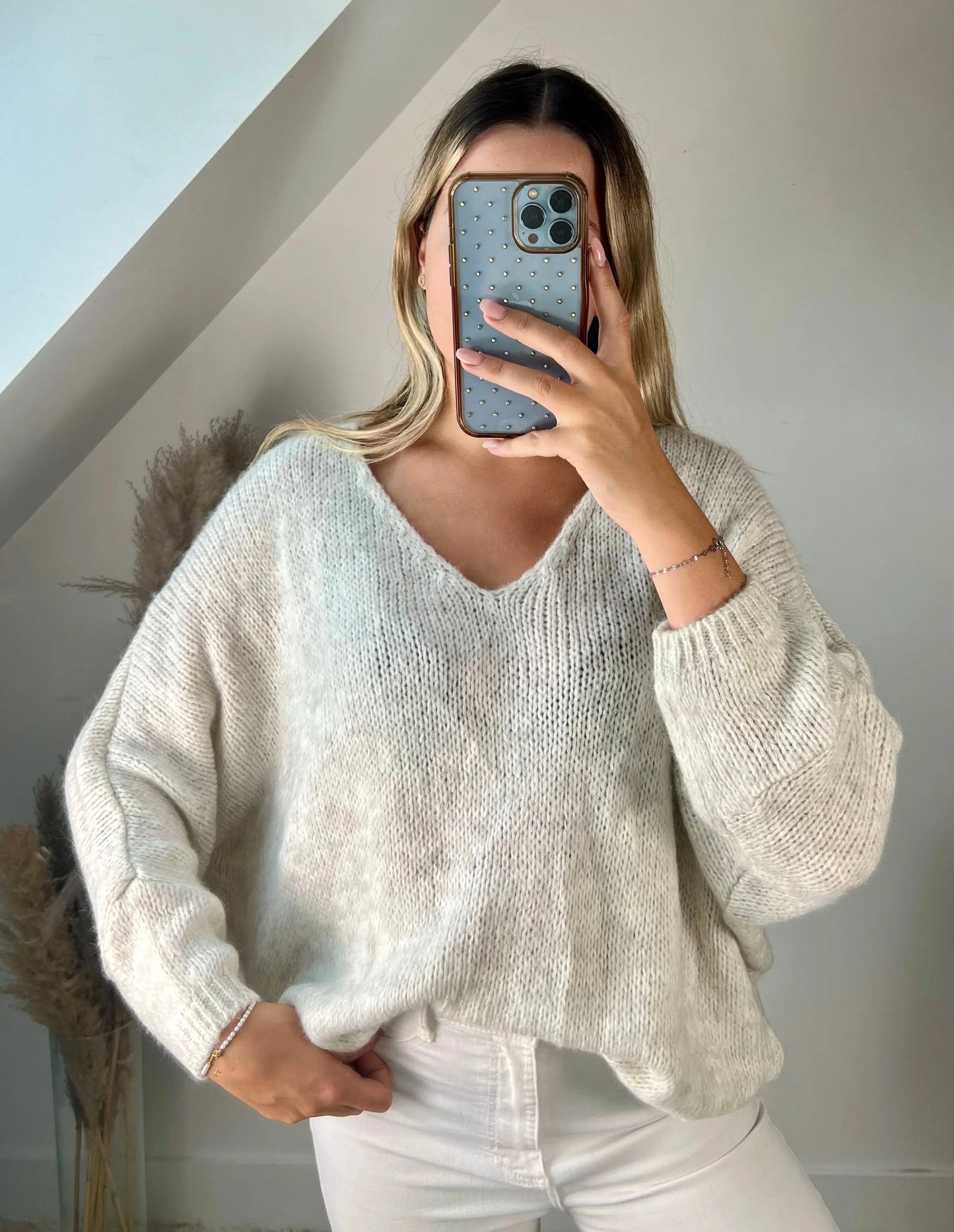 Pull Sarah écrue MaisonPerla Collection