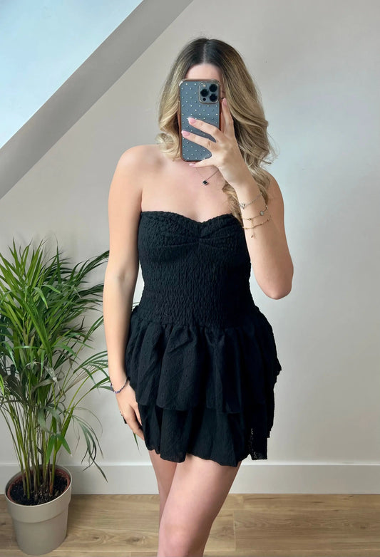 Robe Angelina Noir MaisonPerla Collection