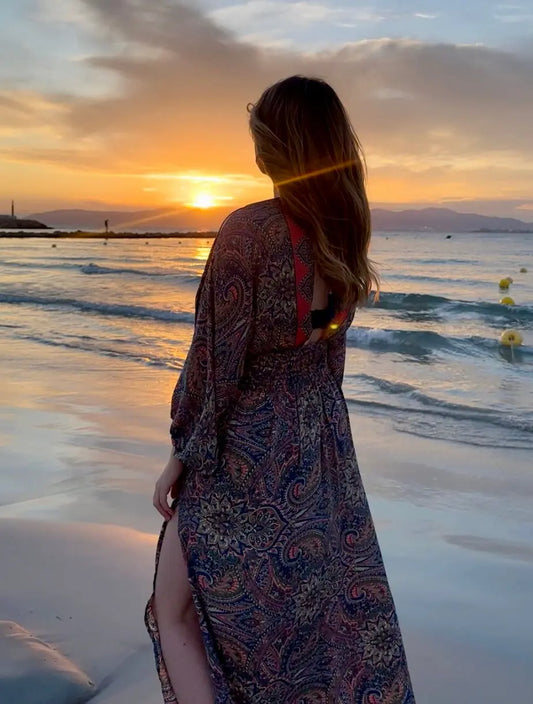 Robe Camilia Bleu MaisonPerla Collection