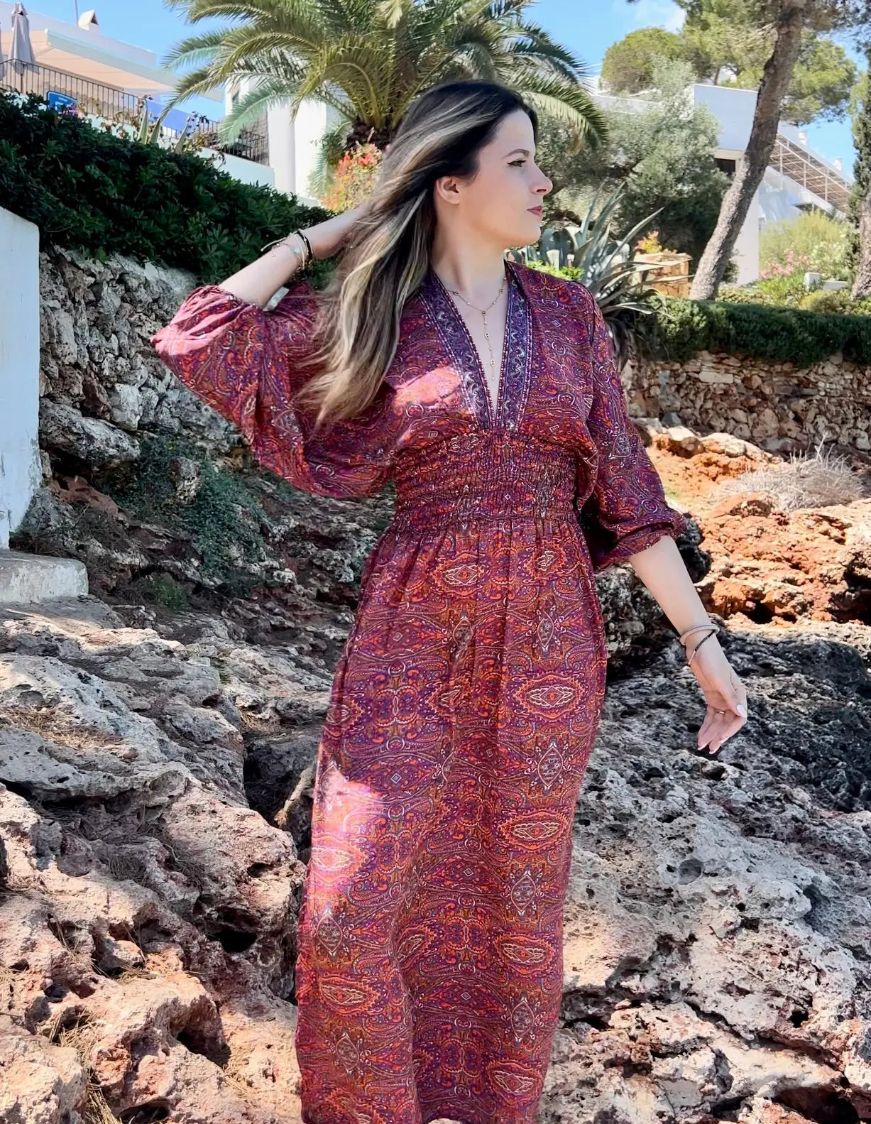Robe Camilia Corail MaisonPerla Collection