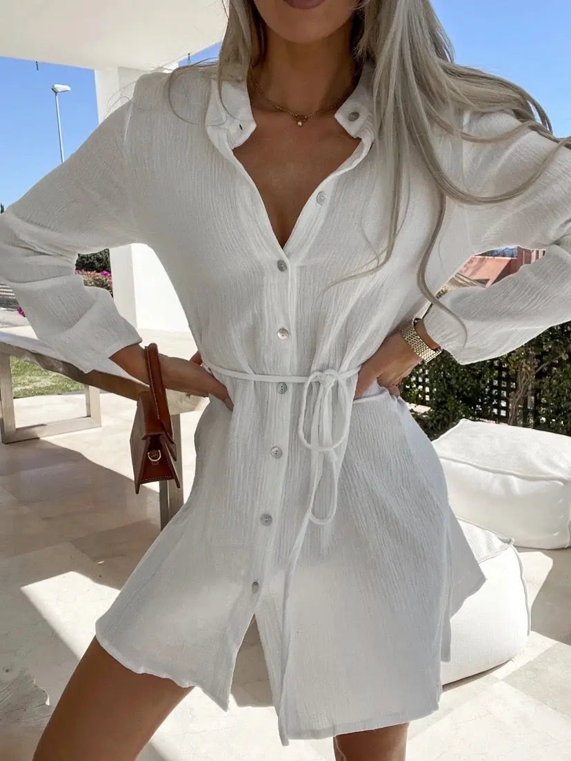 Robe Charlotte Blanche MaisonPerla Collection