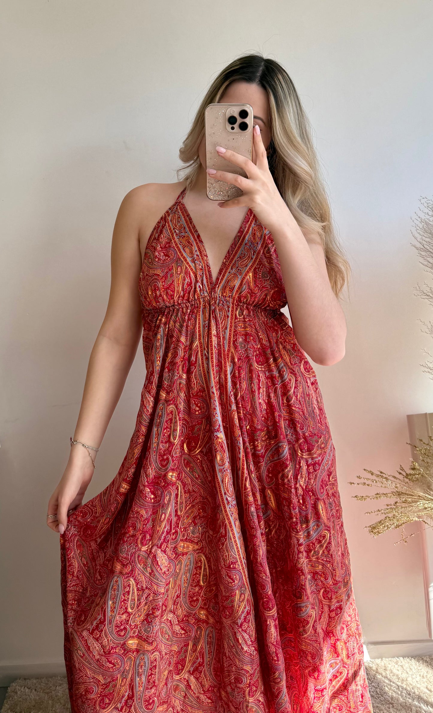Robe Sophia Rouge MaisonPerla Collection