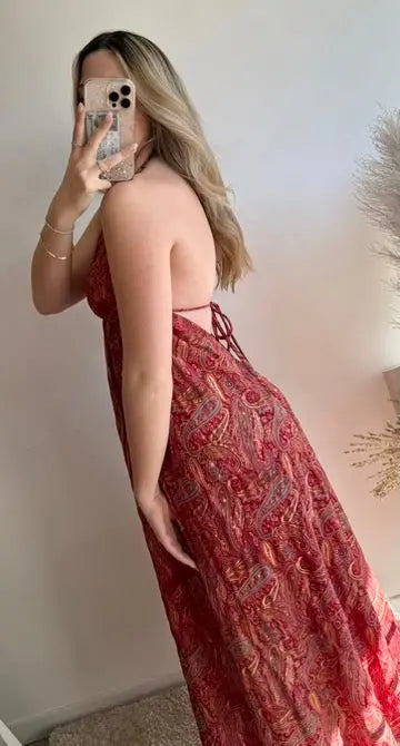 Robe Sophia Rouge MaisonPerla Collection