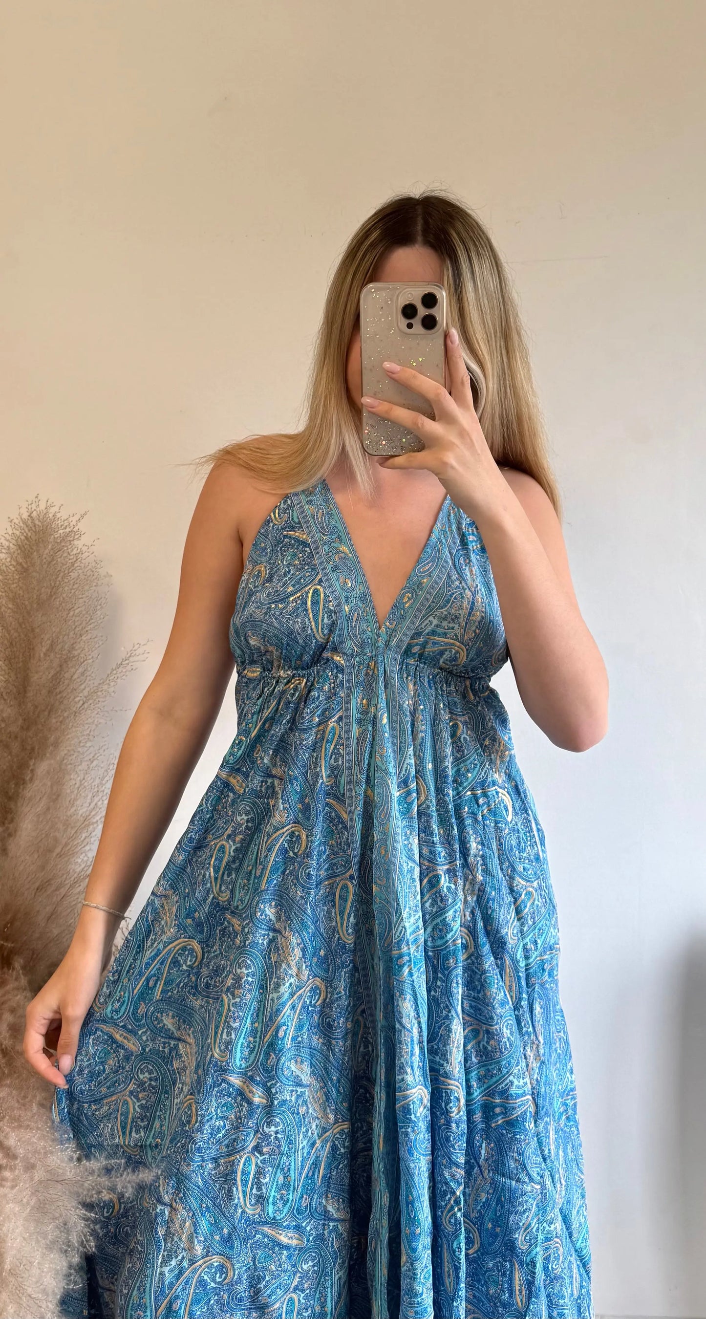 Robe Sophia bleu 2 MaisonPerla Collection