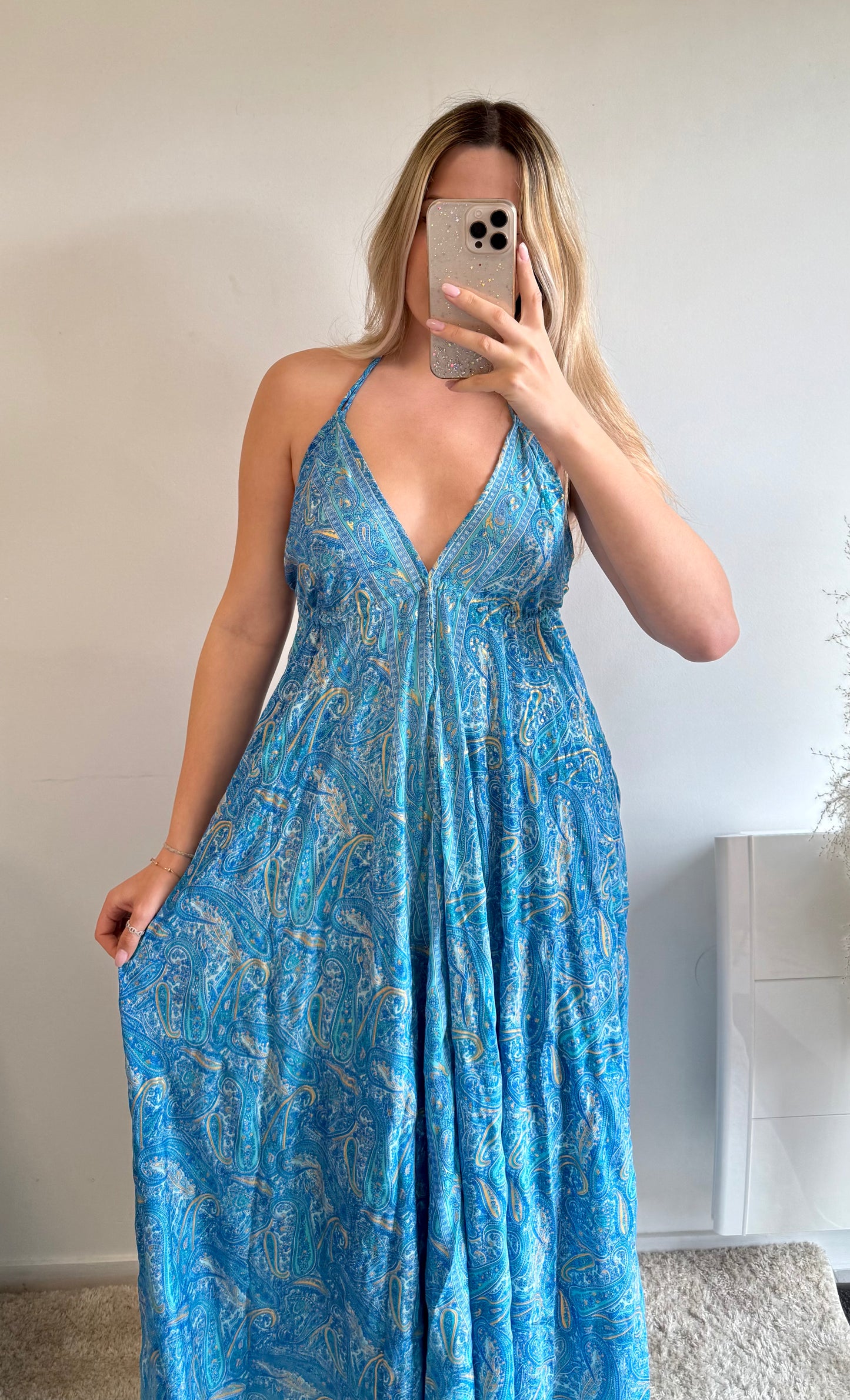 Robe Sophia bleu claire MaisonPerla Collection