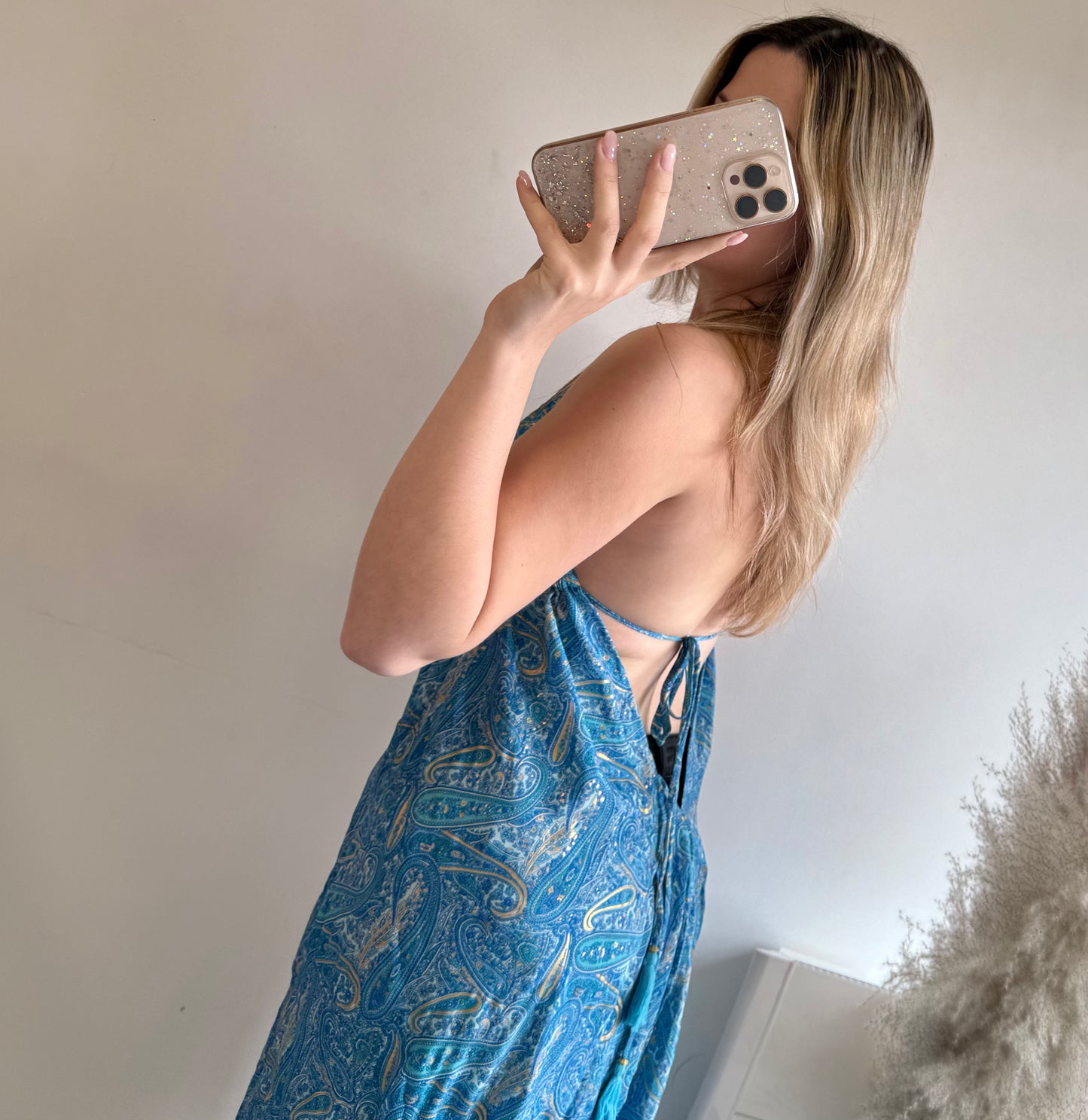 Robe Sophia bleu claire MaisonPerla Collection