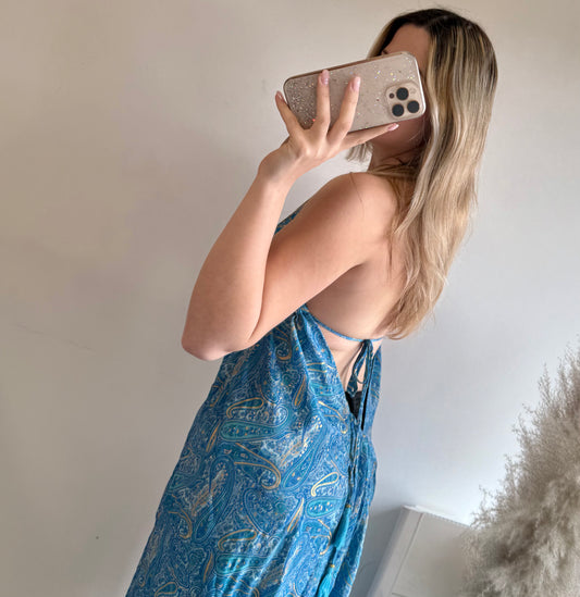 Robe Sophia bleu claire MaisonPerla Collection
