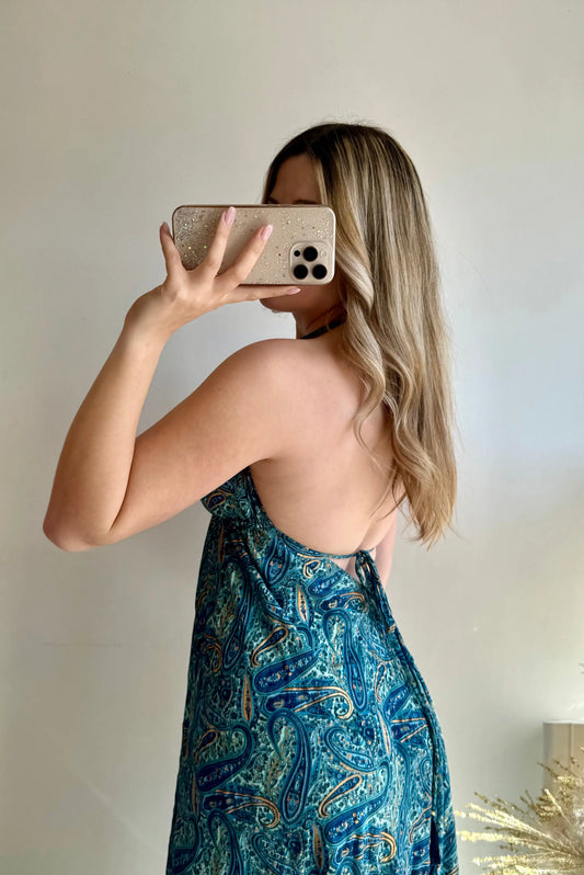 Robe Sophia bleu foncé précommande, expédition le 17/04 MaisonPerla Collection