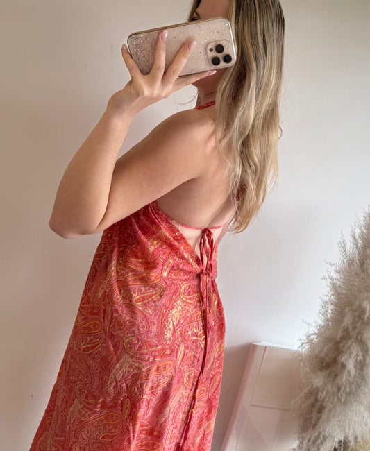 Robe Sophia corail MaisonPerla Collection