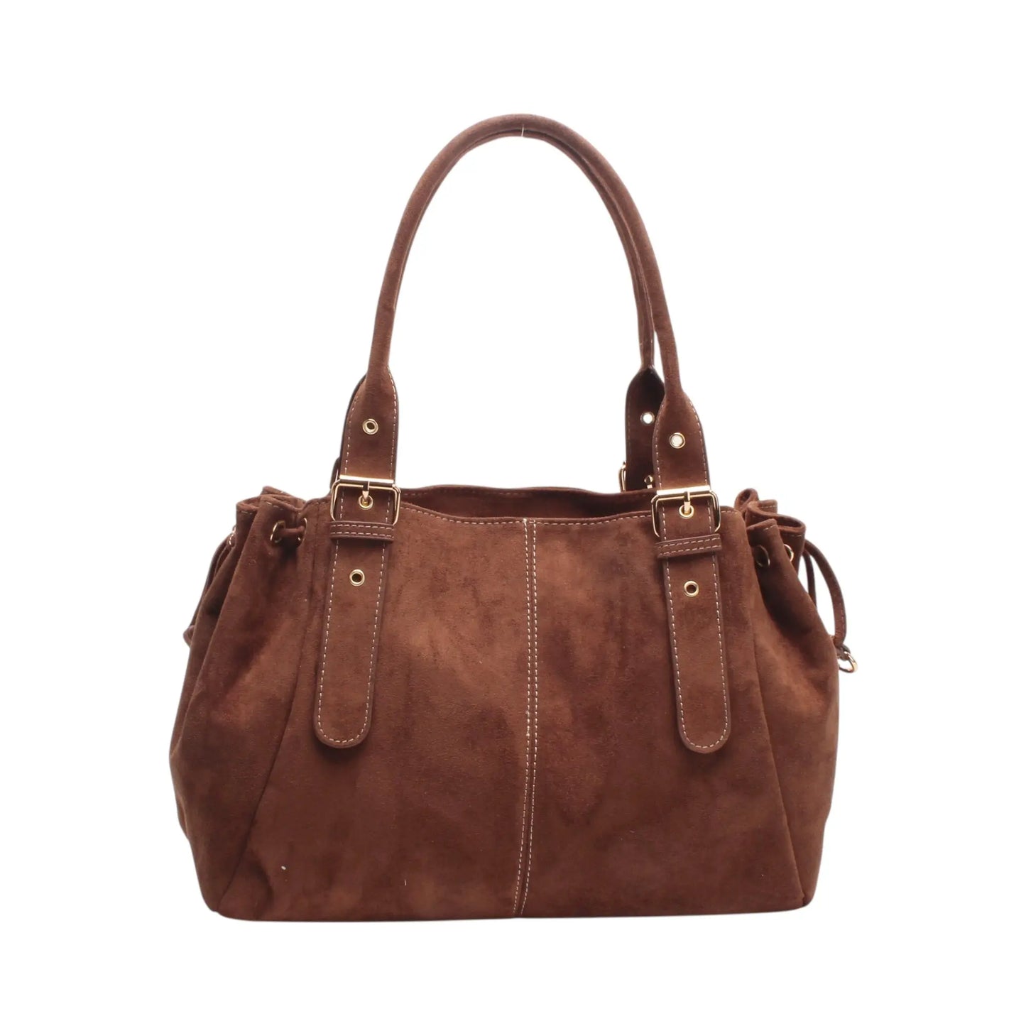 Sac Alma chocolat suédine MaisonPerla Collection