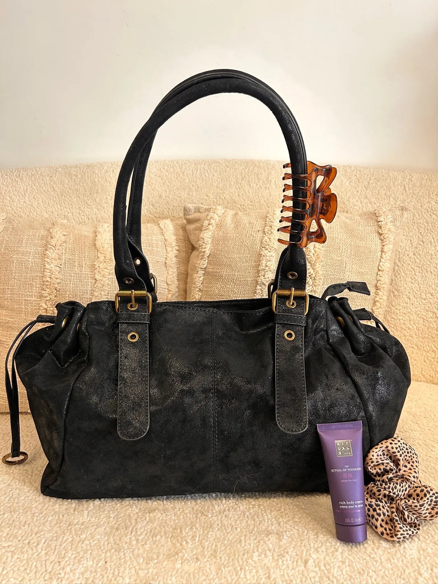 Sac Alma irisé noir MaisonPerla Collection