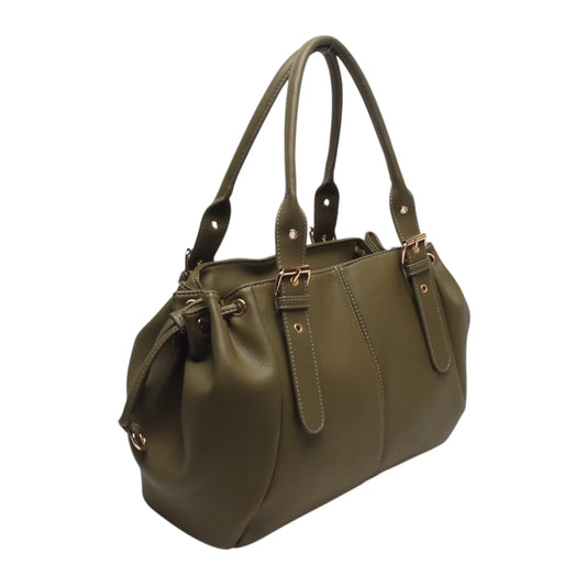 Sac Alma matcha lisse MaisonPerla Collection