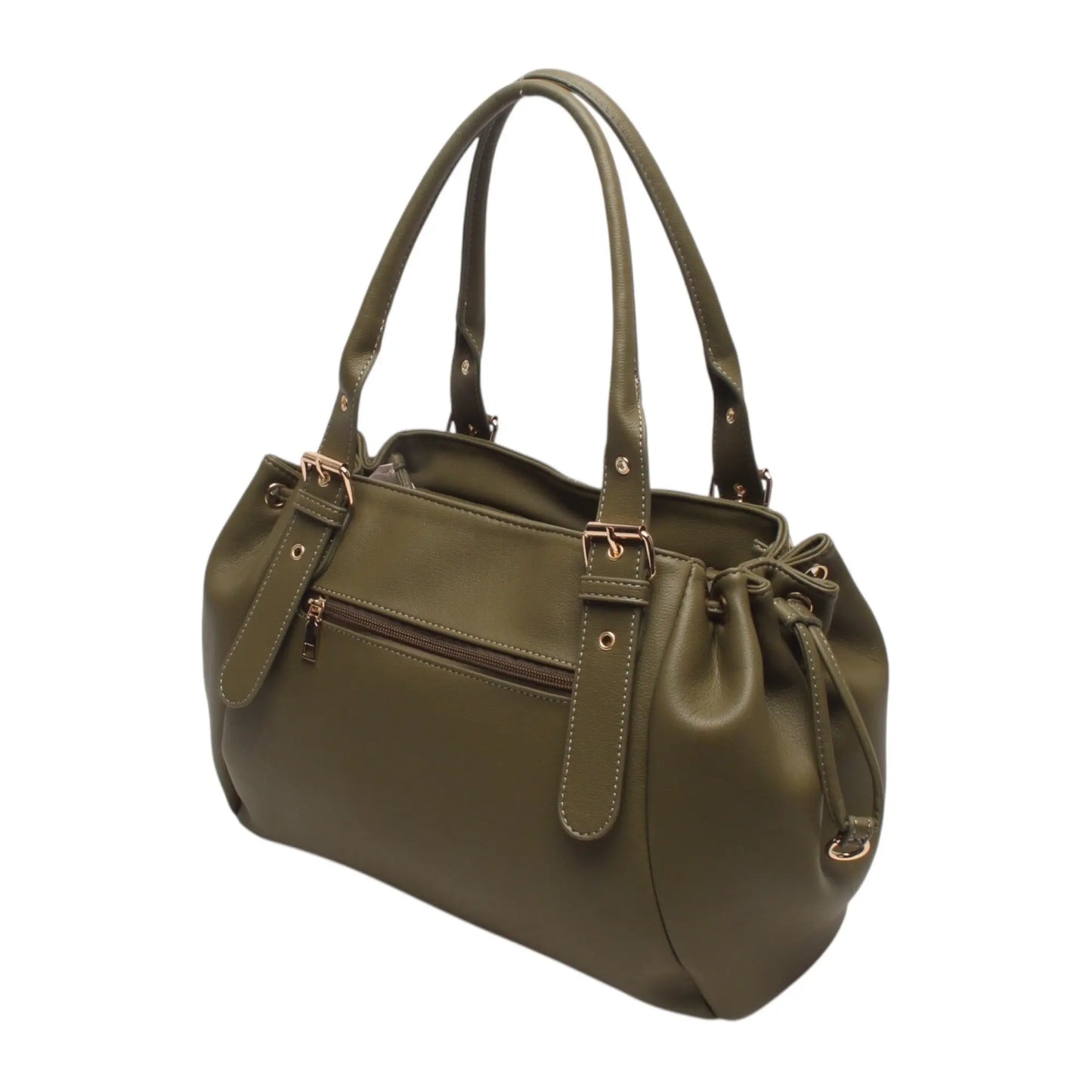Sac Alma matcha lisse MaisonPerla Collection