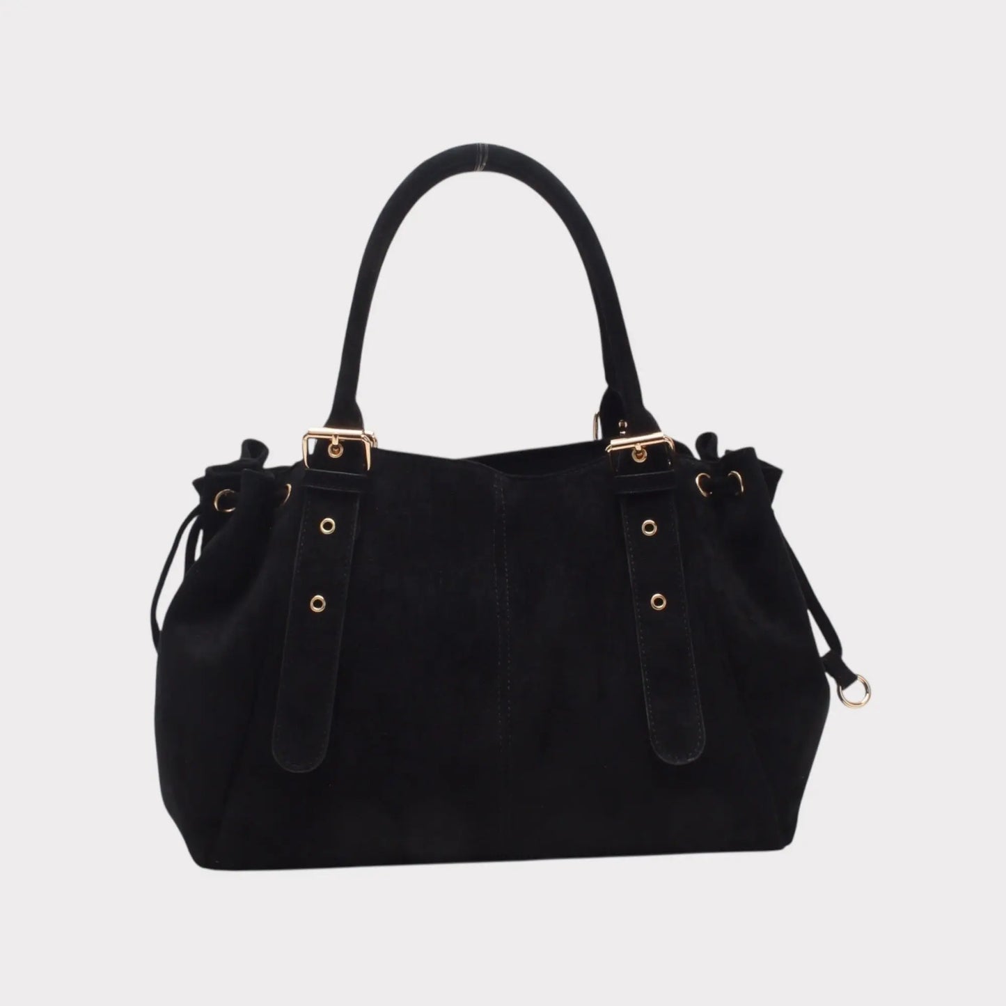 Sac Alma noir suédine MaisonPerla Collection