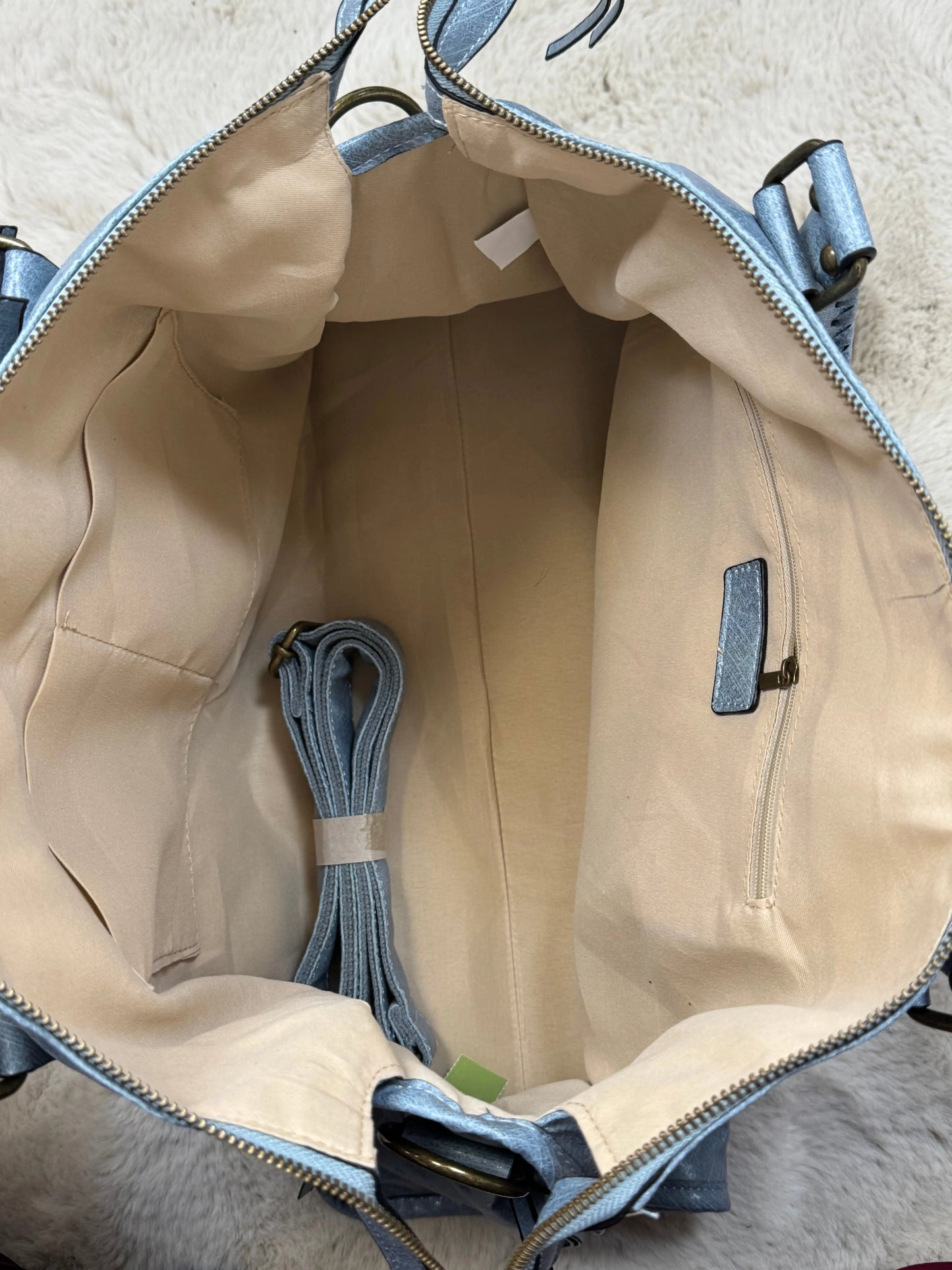 Sac Elsa XXL brillant bleu MaisonPerla Collection