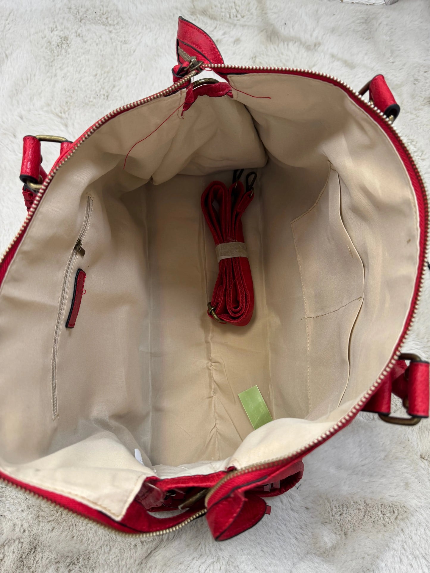 Sac Elsa XXL brillant rouge MaisonPerla Collection