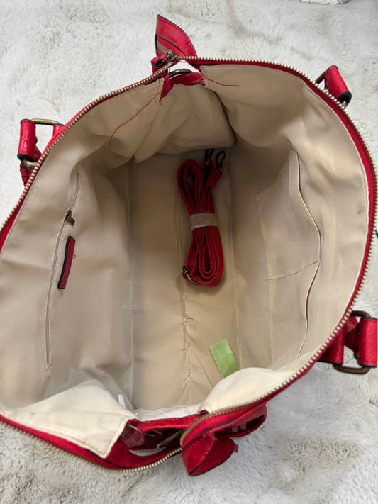 Sac Elsa XXL brillant rouge MaisonPerla Collection