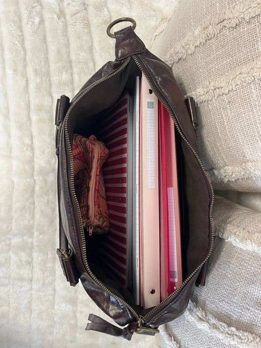 Sac Lilou chocolat MaisonPerla Collection