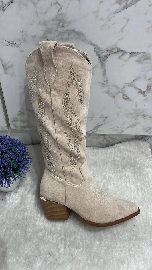 Santiags beverly beige 2.0 précommande expédition le 02/07 MaisonPerla Collection