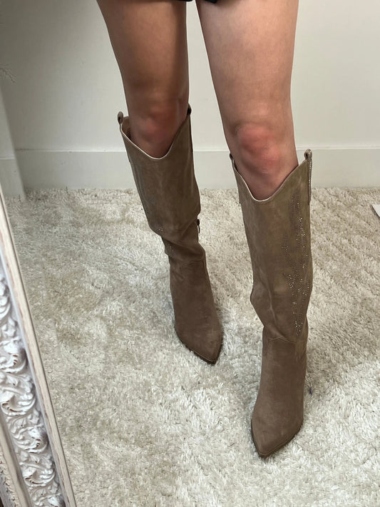 Santiags beverly beige précommande expédition le 28/03 MaisonPerla Collection