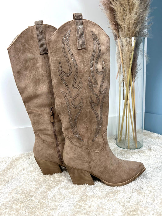 Santiags beverly kaki beige 1.0 MaisonPerla Collection