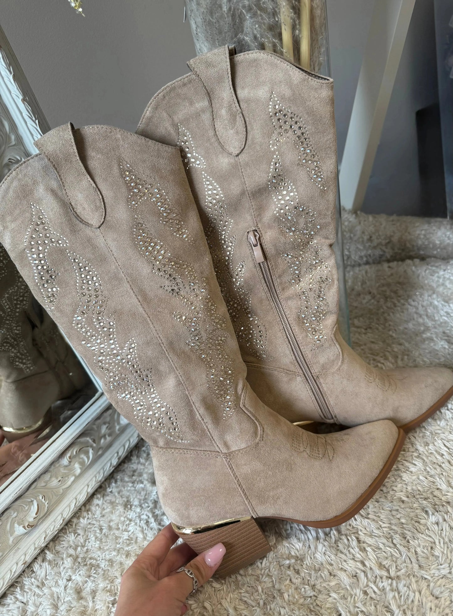 Santiags beverly beige MaisonPerla Collection
