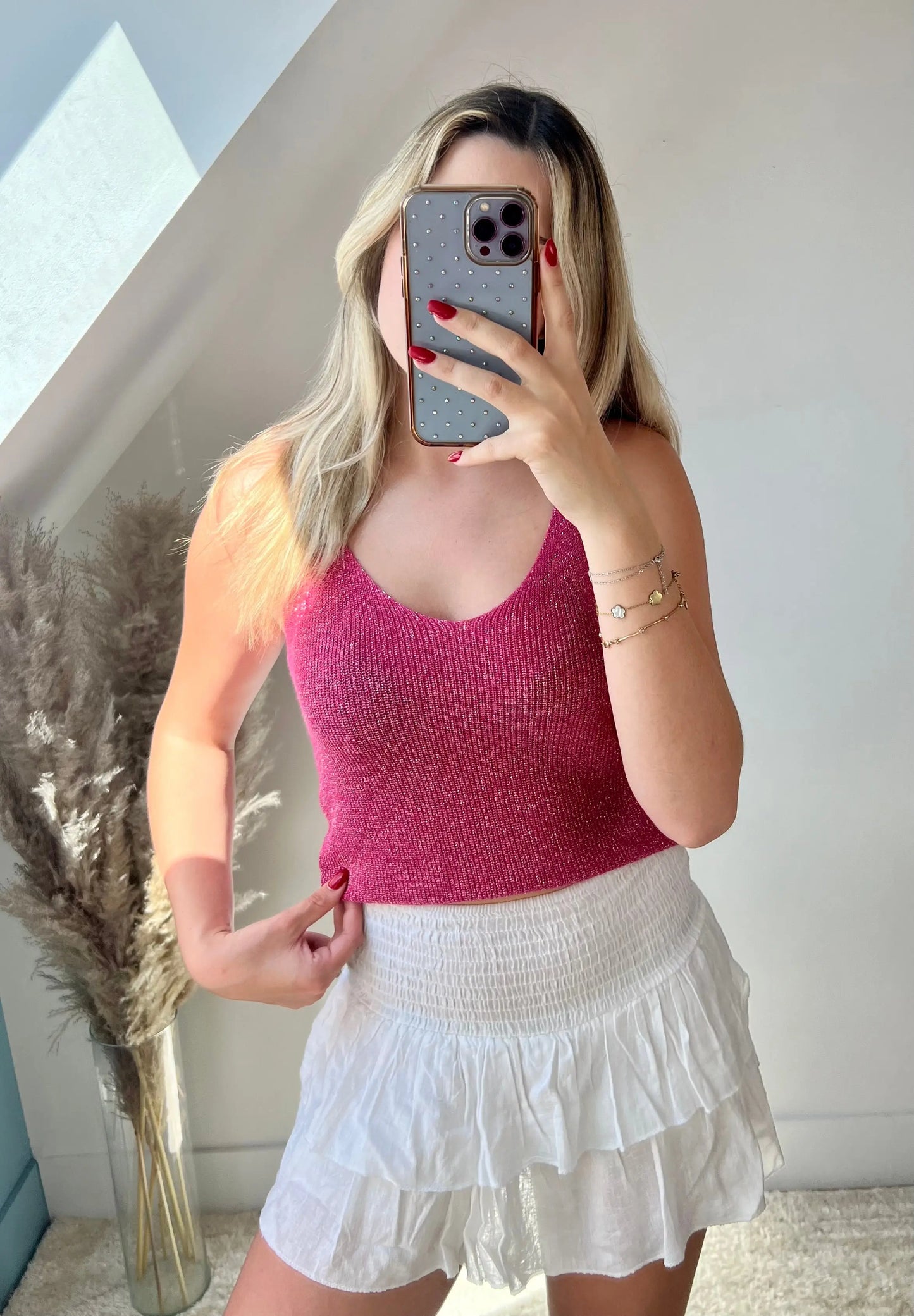 Top Victoria fuschia MaisonPerla Collection