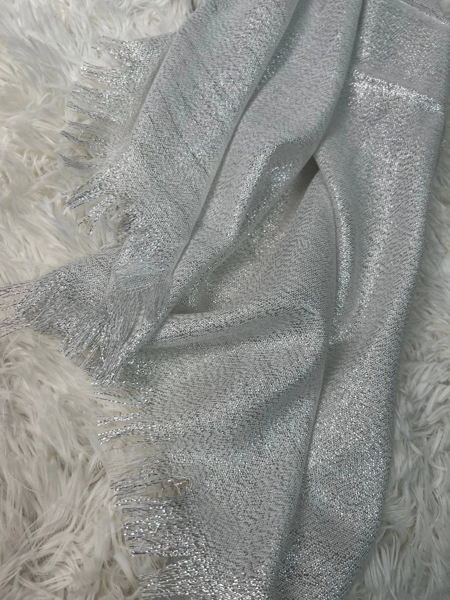 Écharpes Shinny Blanche MaisonPerla Collection