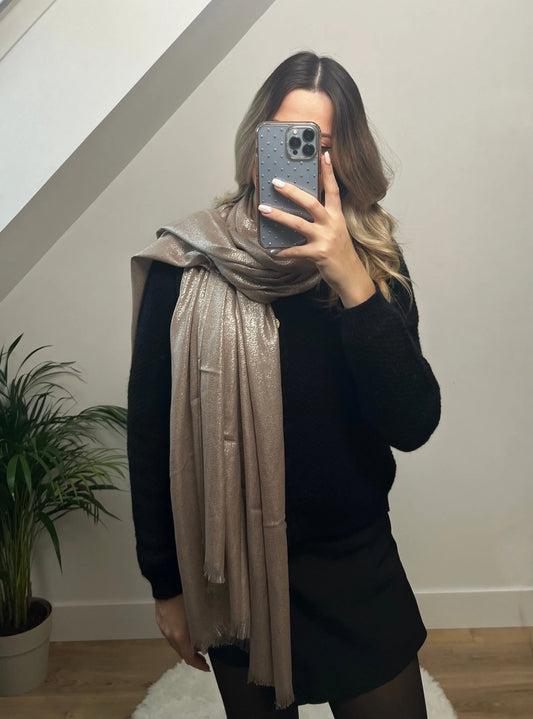 Écharpes Shinny Gold MaisonPerla Collection
