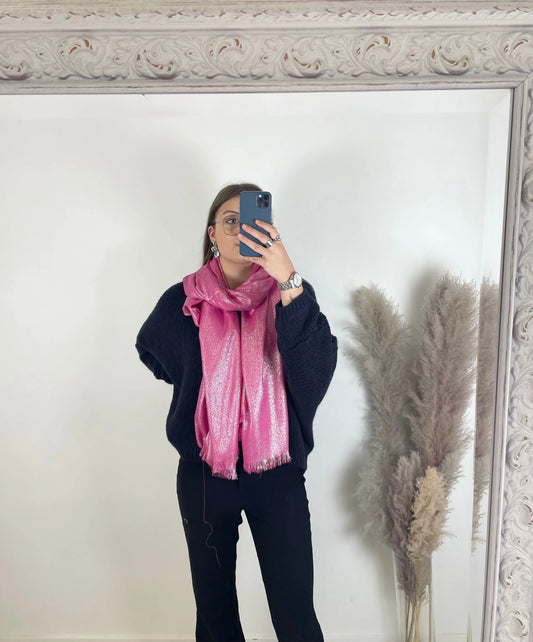Écharpes Shinny fuschia MaisonPerla Collection