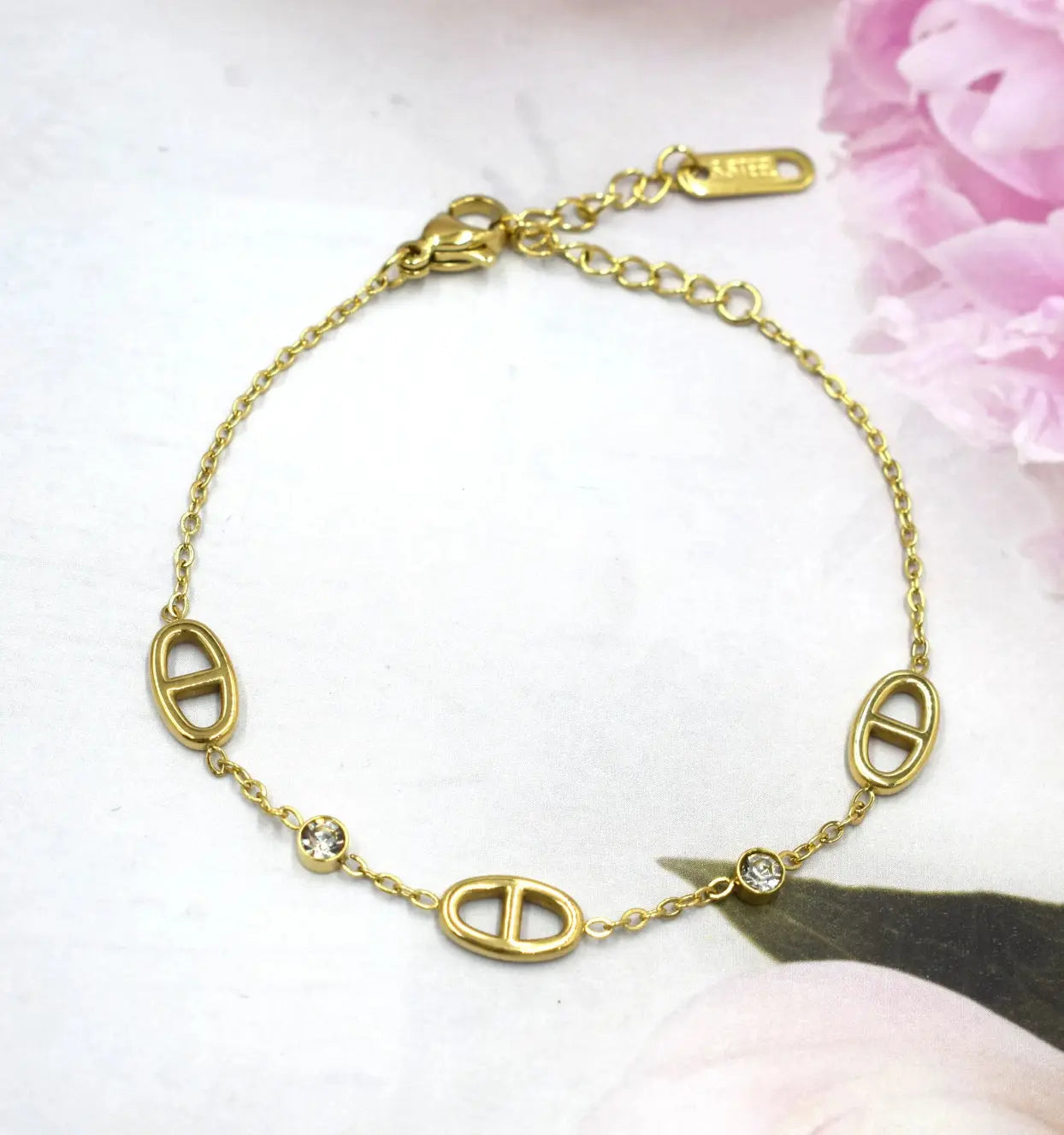 Bracelet Jade or MaisonPerla Collection