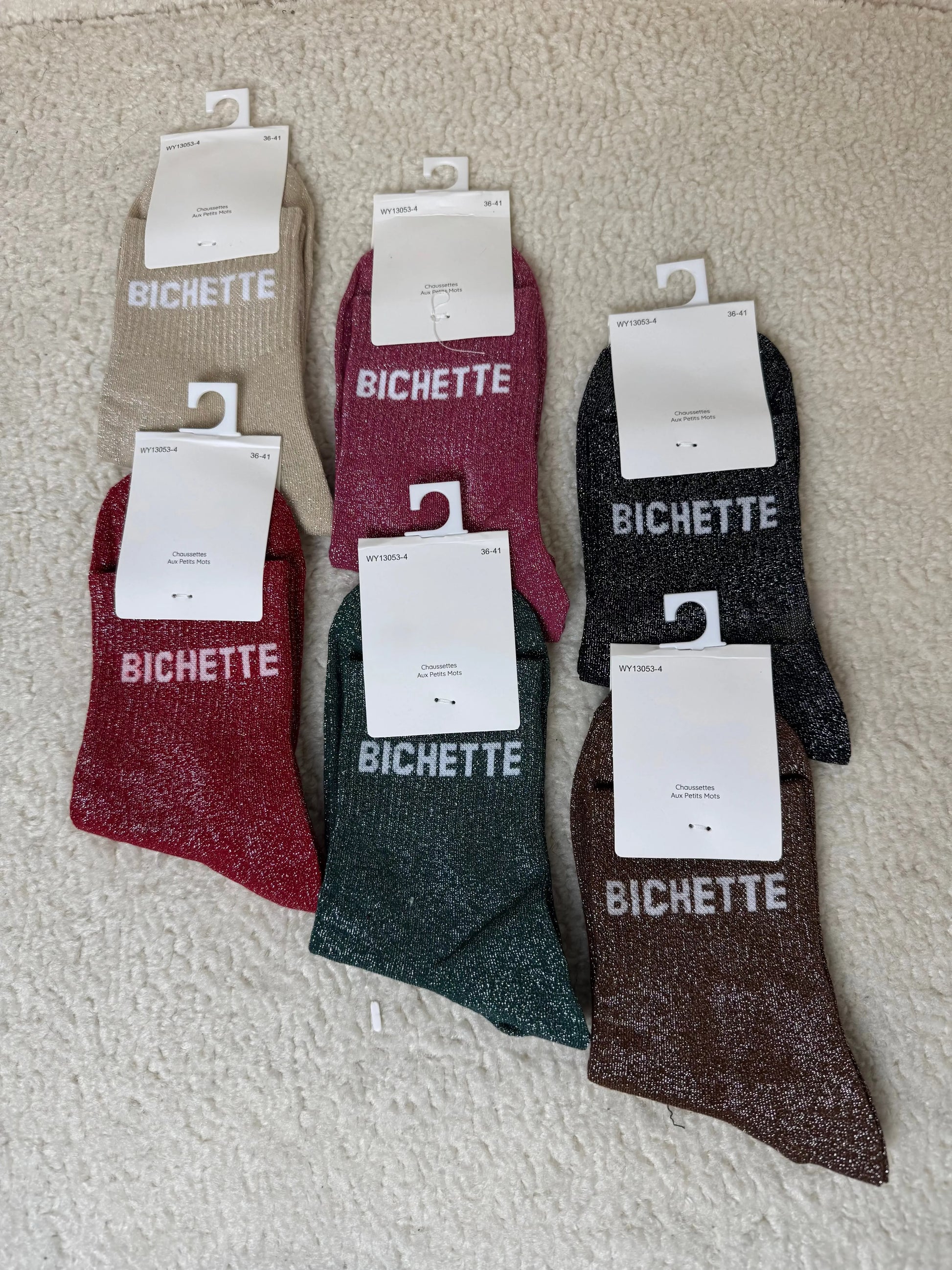 Chausettes paillettes Bichette MaisonPerla Collection