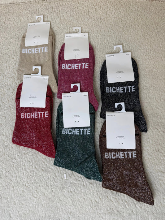 Chausettes paillettes Bichette MaisonPerla Collection